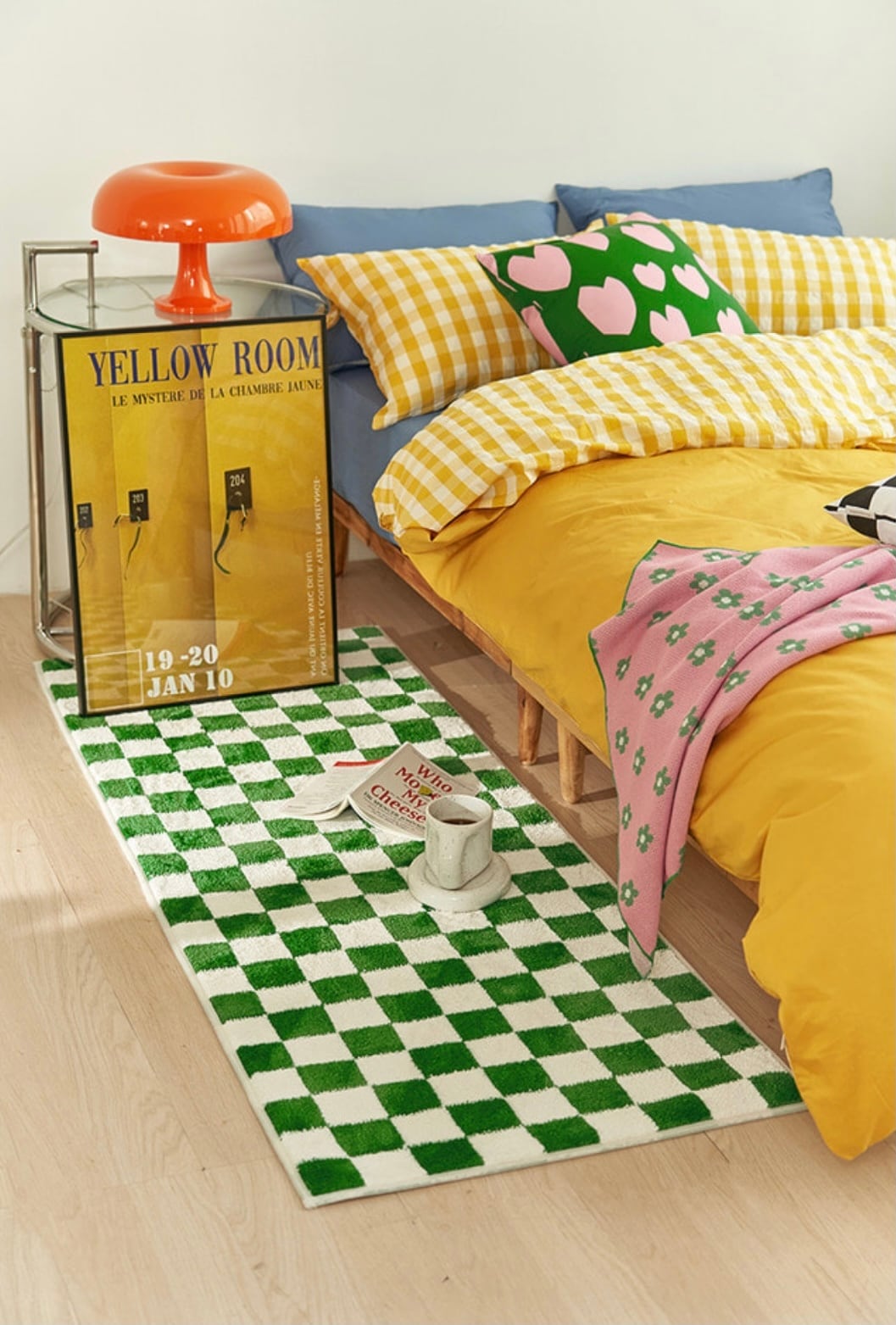 checkerboard soft living mat 4colors / チェッカーボード ソフト