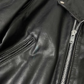 USA製 PERFECTO by Schott パーフェクトバイ ショット ダブル ライダースジャケット パンチング 44 /ブラック/アメリカ製/本革