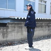 KUON(クオン) Indigo Nylon Coaches Jacket-Boro-style