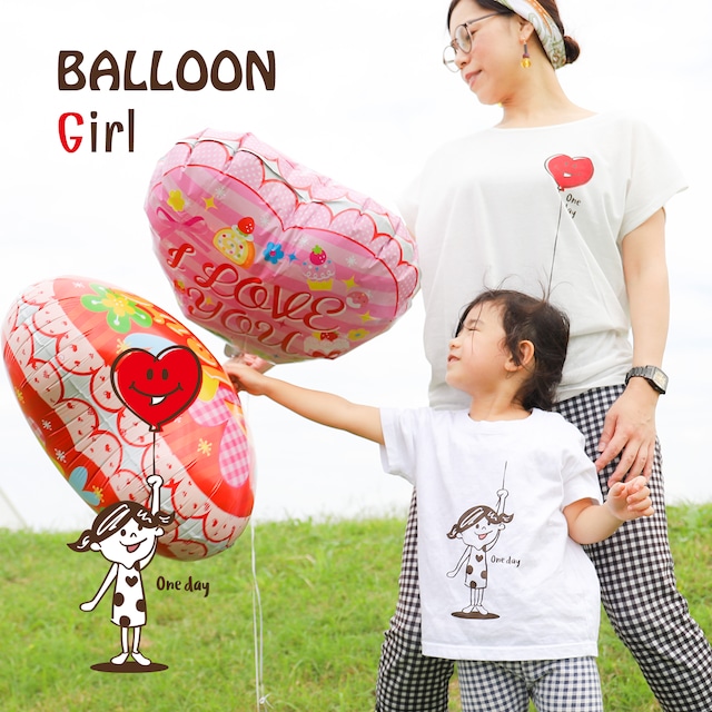 BALLOON Girl & Boy LINKCODEKIDS(おそろい、親子リンクコーデ) Tシャツ