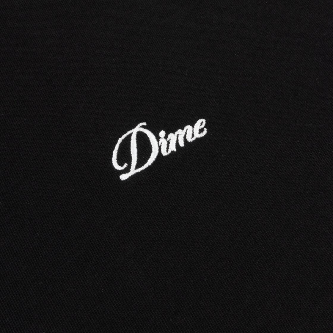 DIME Cursive Small Logo Hoodie - Black