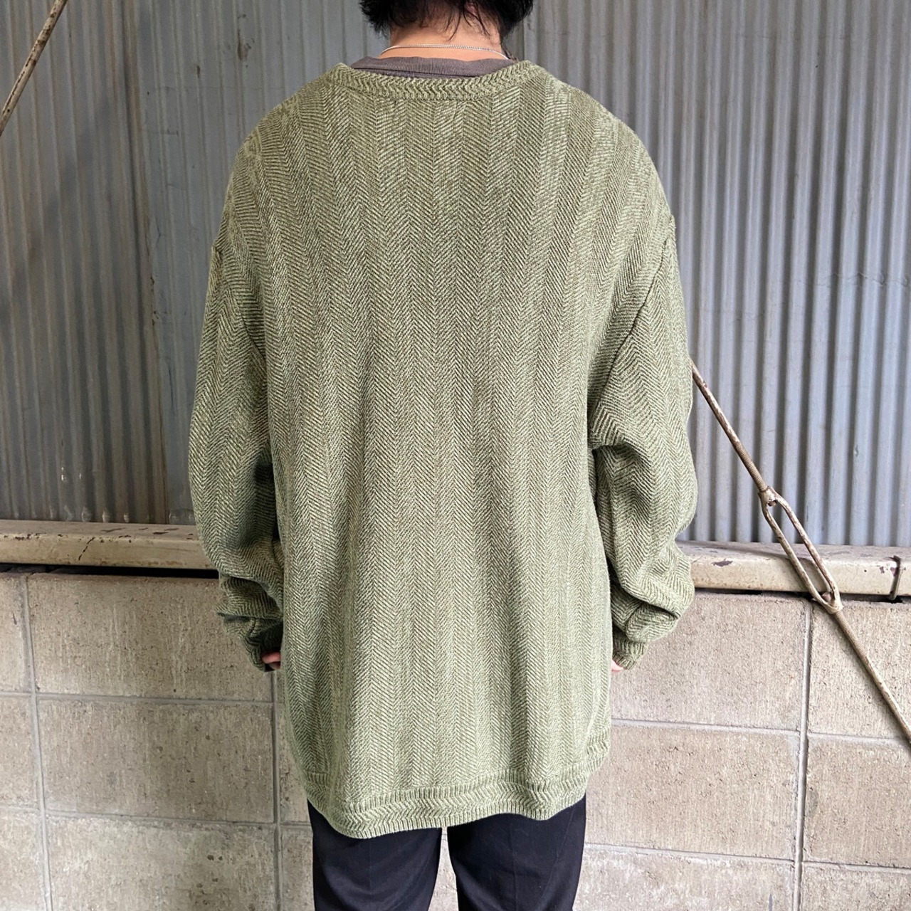 90年代 チャップス ラルフローレン コットンニットセーター メンズXL 