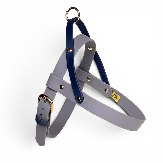 【完成品】Easy Care Harness（グレー×ネイビー）