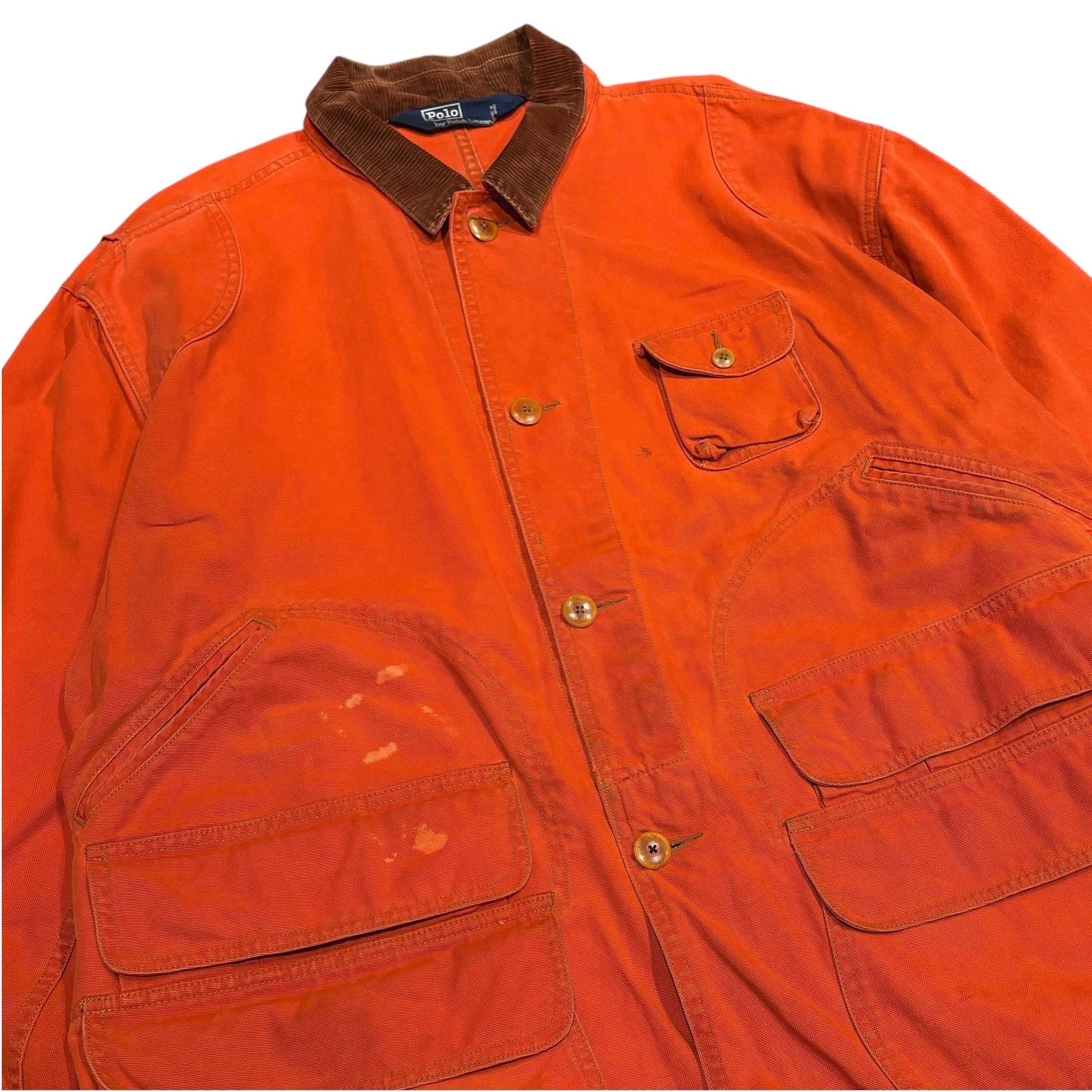 90's Polo Ralph Lauren Hunting Jacket Orange XL / ポロ 90's Polo Ralph Lauren Hunting Jacket Orange XL / ポロ