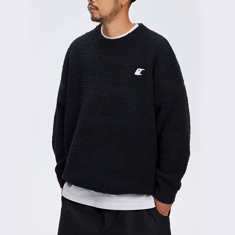 ★SINGLE-SIDED VELVET ROUND NECK SWEATER　　　A0834