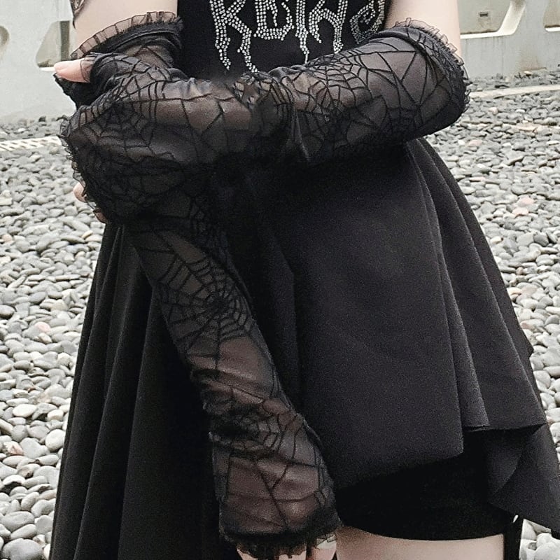 ゴスロリ グローブ Miub スパイダー darkness ストリート系 ライブ