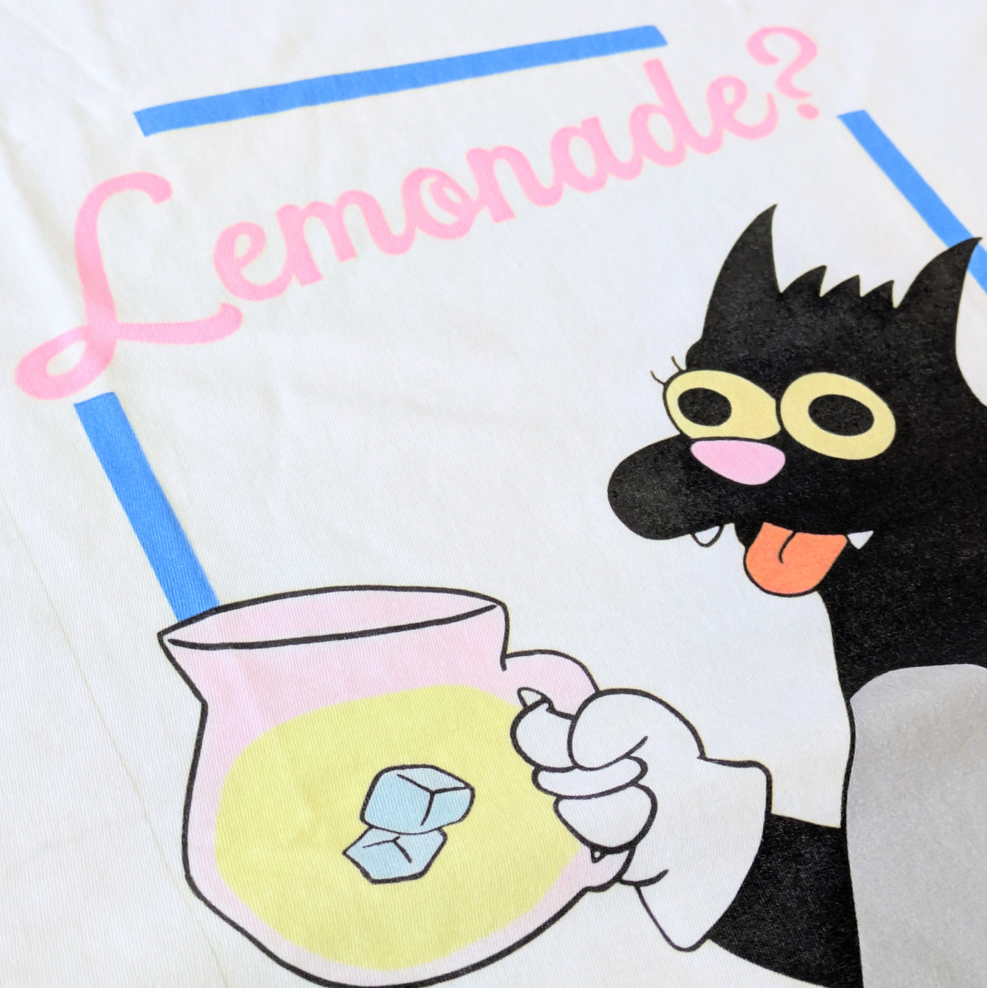 【 The Simpsons（ ザ・シンプソンズ ) 】『 Lemonade？ 』良い子のスクラッチー / The Itchy & Scratchy Show / イッチー＆スクラッチー / Tシャツ / WHITE〚アメリカン雑貨 アメトイ〛