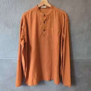 ［USED］70〜80s fabindia Cotton Stripe Shirt  44