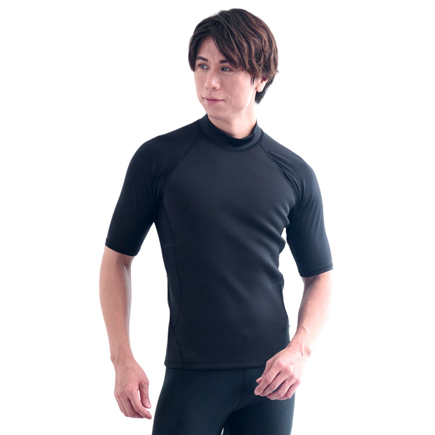 AIR SKIN（エアースキン）ブラックメタリックス ショートジョン メンズ