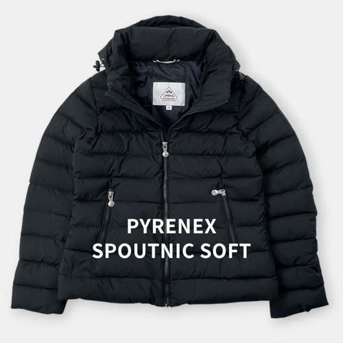 PYRENEX ピレネックス SPOUTNIC SOFT スプートニック ソフト ショート フーデット ダウンジャケット ブラック アウター / J&NREUSE レディース アウター