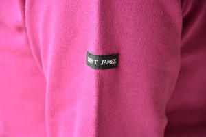 セントジェームス SAINT JAMES 無地ボートネックシャツ(OUESSANT)ORCHIDEE【レターパックプラス可】