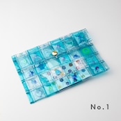 < YURIKO ETO > ポーチ - blue