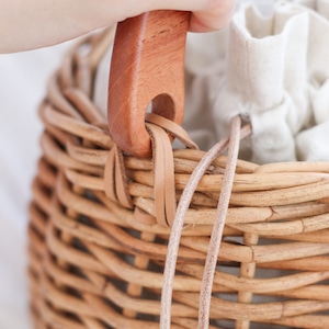 Rattan round basket