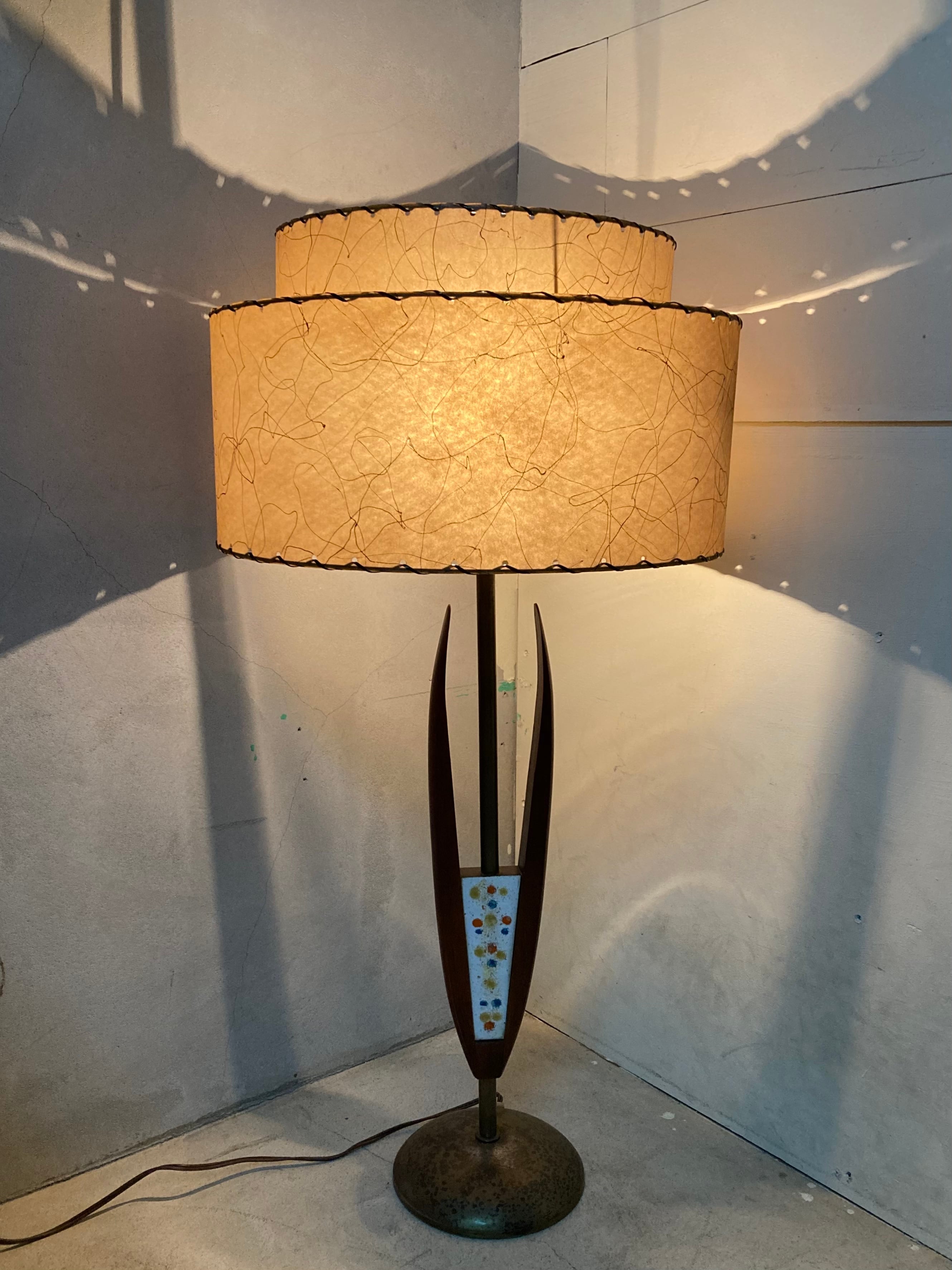 50s〜60s vintage shead Lamp (beady antiques)