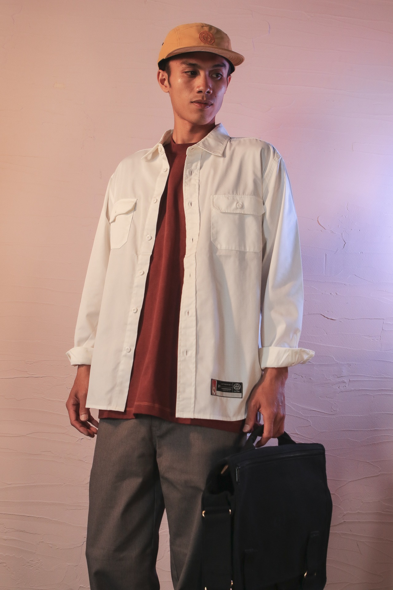 Long Sleeves Work Shirt [OFF WHITE] | blazz works