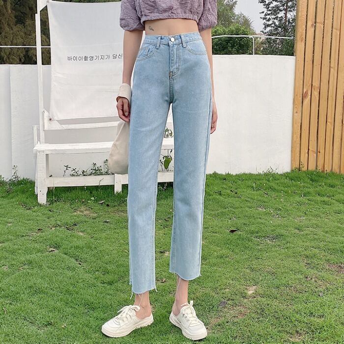 ジーンズ サマールーズ薄手パンツ クロップド 夏物 クレセントシティ96432793243