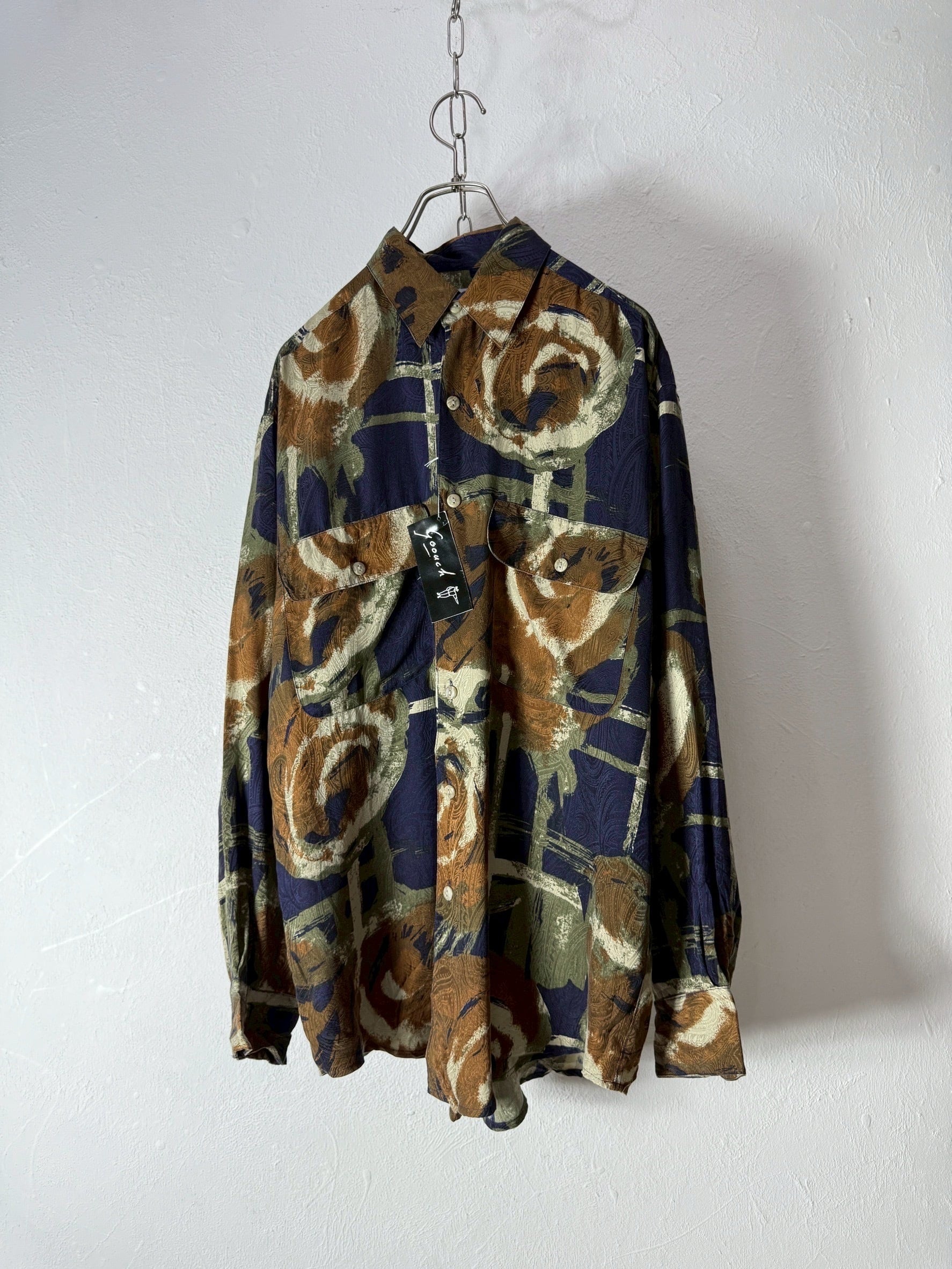 90’s “GOOUCH” silk design shirt