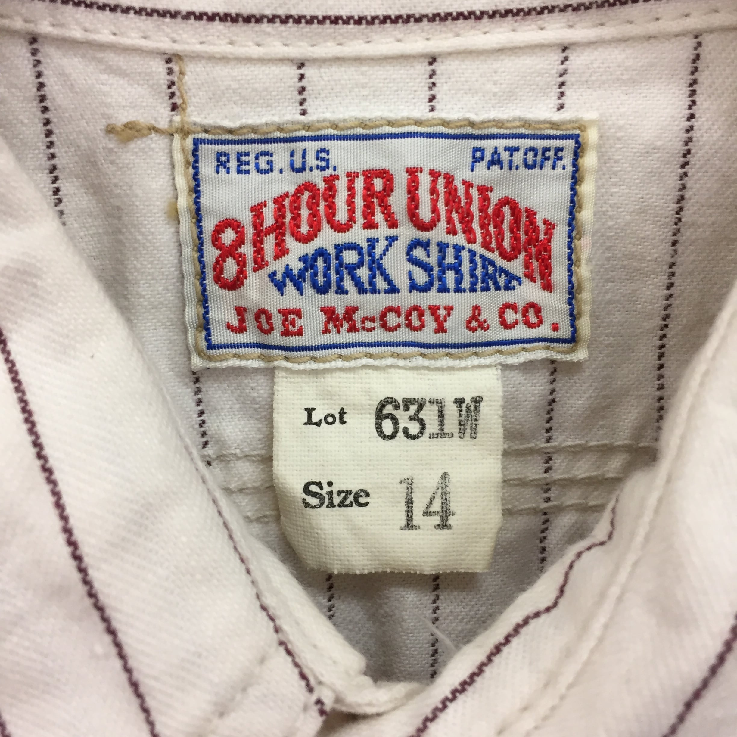 8 HOUR UNION UNIFORM SHIRT therealmccoys realmccoy リアル