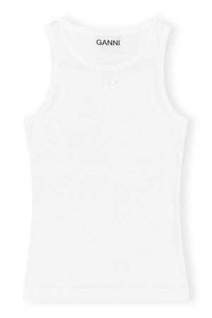 【24SS】GANNI ガニー / SOFT COTTON RIB TANK