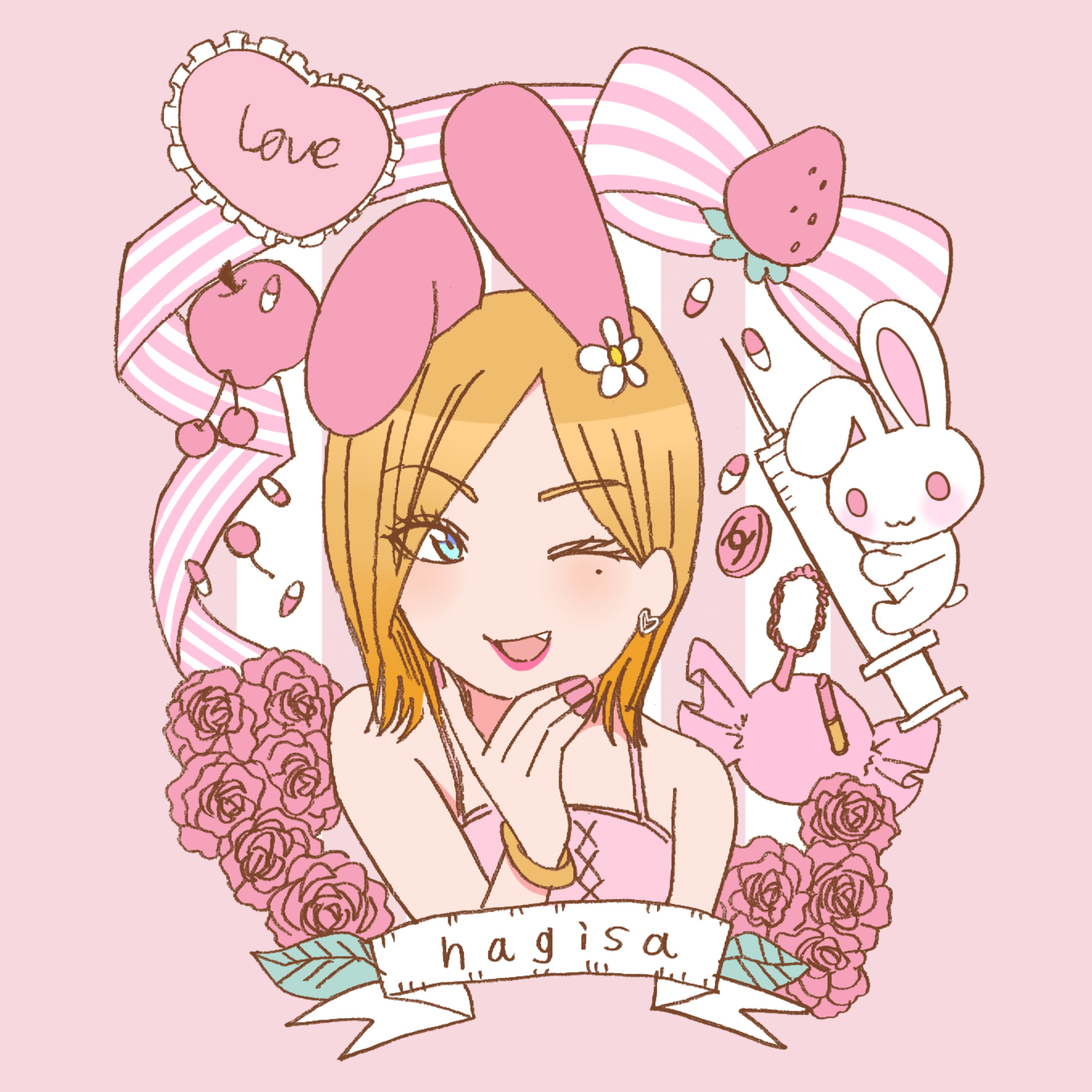 似顔絵色紙 | atelierM.U 江崎びす子 ONLINESHOP