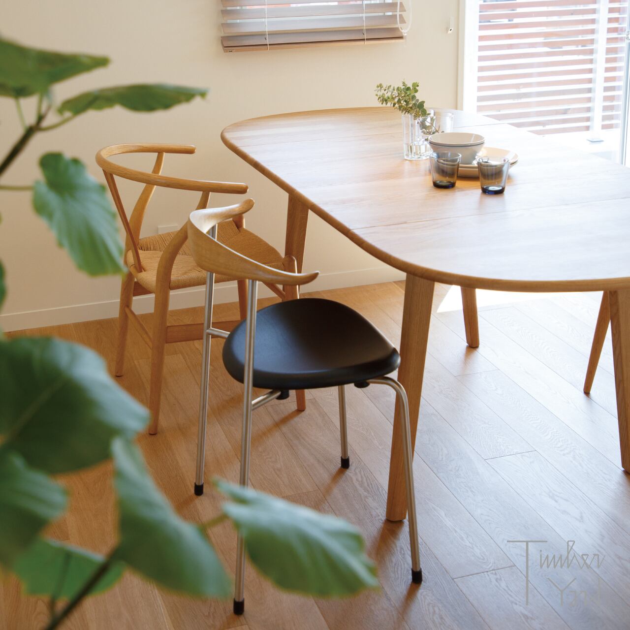 CH002 / オーク材 オイル仕上げ / 伸長版付属 / CARL HANSEN & SON 