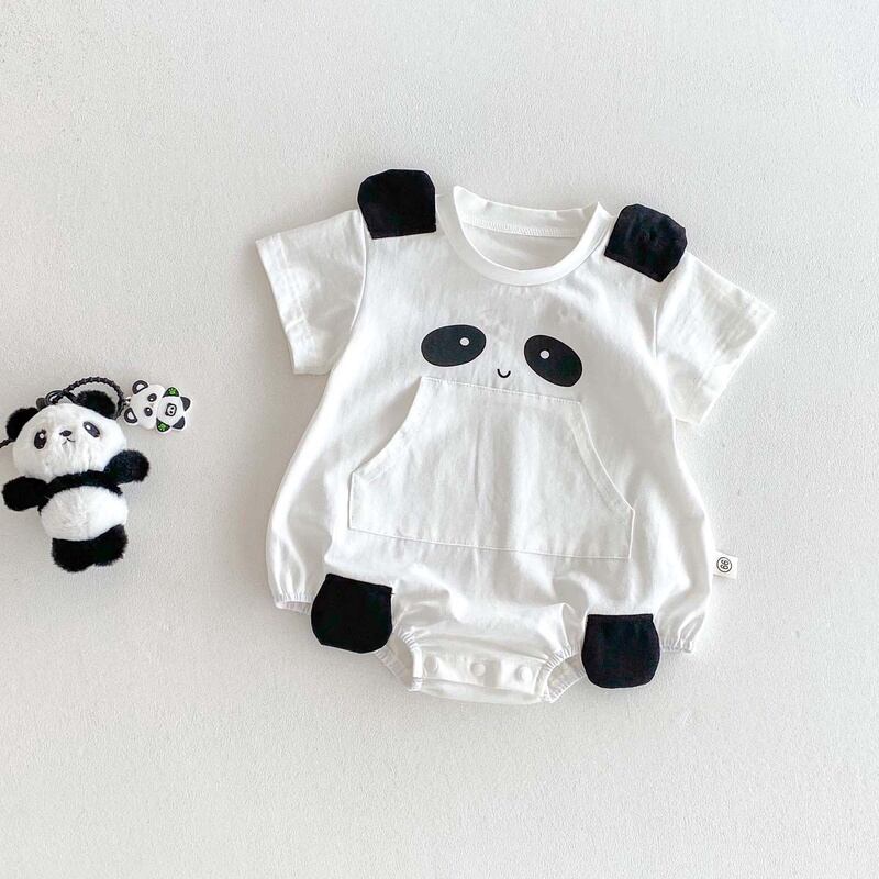 【BABY】夏新作 パンダ柄ロンパース