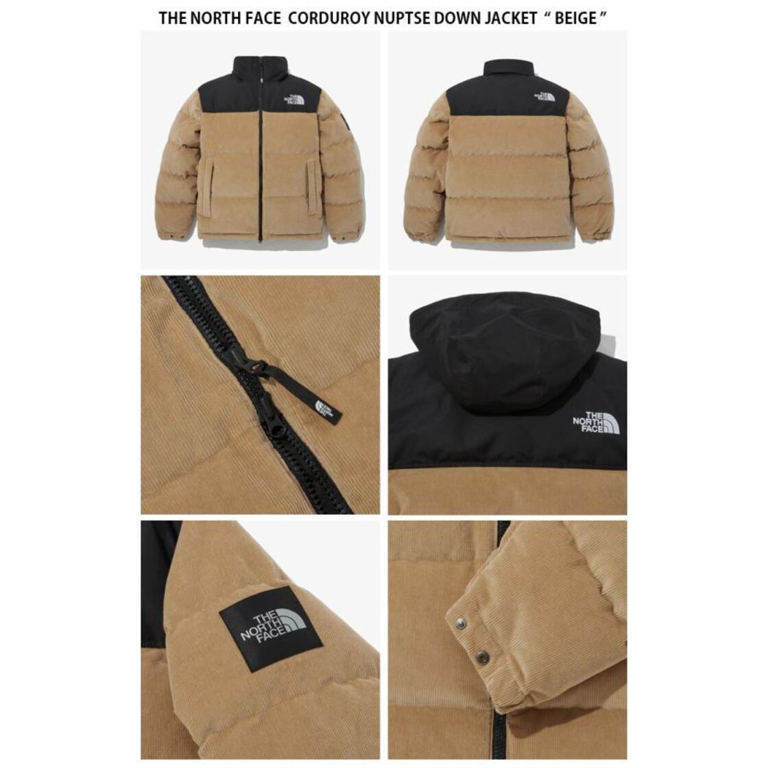 THE NORTH FACE ノースフェイス ダウンジャケット CORDUROY NUPTSE 