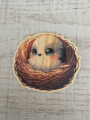 バンブーステッカー　シマエナガ