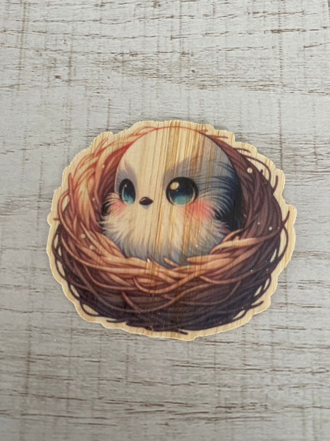 バンブーステッカー　シマエナガ