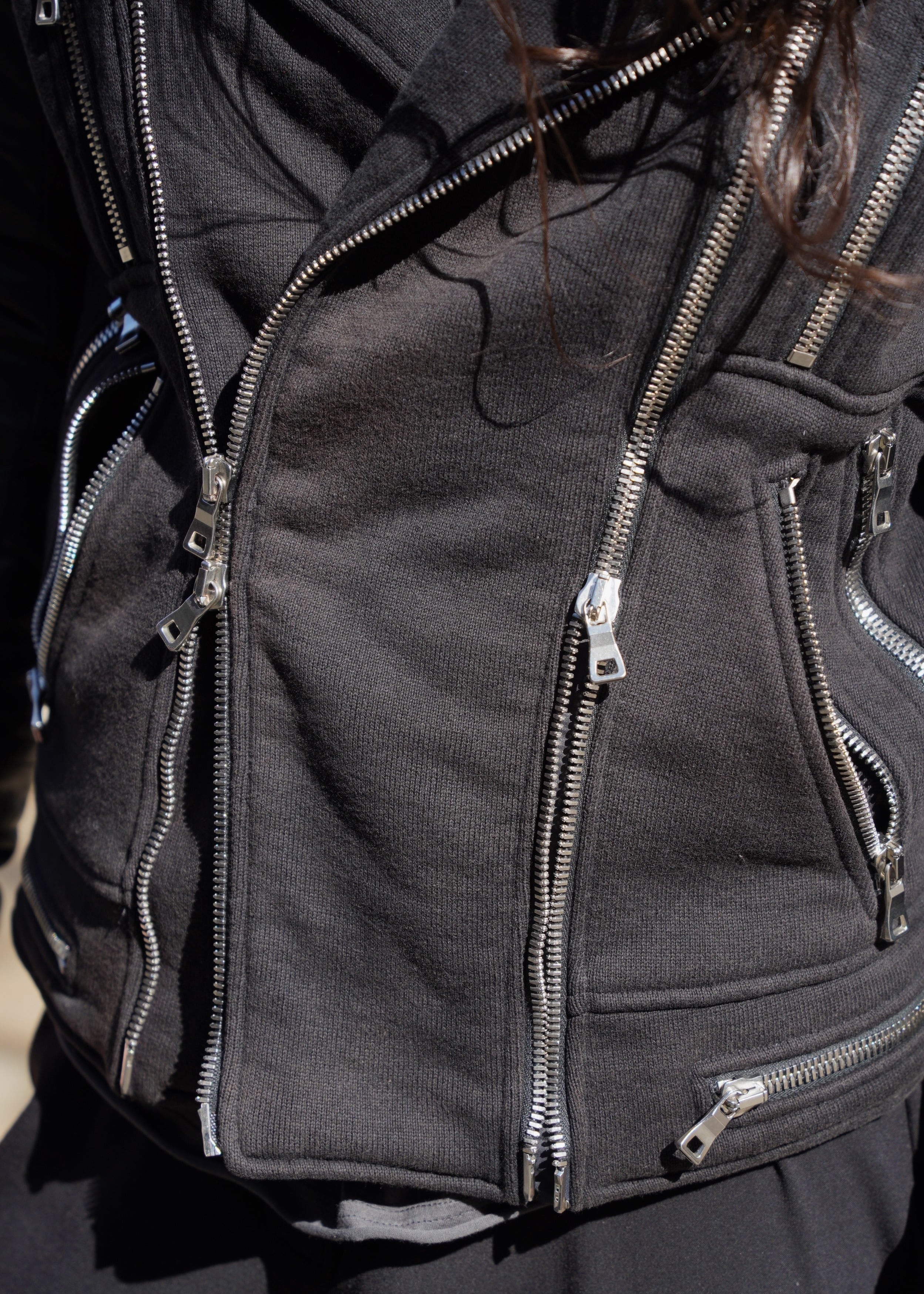 BALMAIN mulch zip switching leather riders jacket | CETTEN