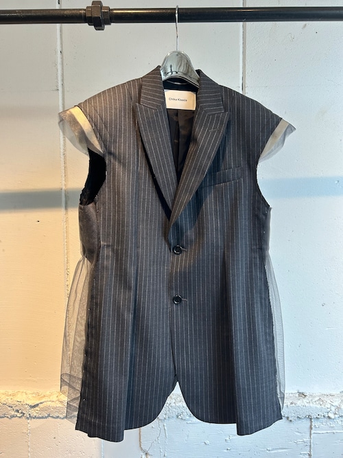 CHIKAKISADA  side tulle vest