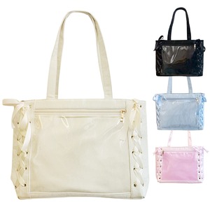 推し活 レースアップ痛バッグ 編み上げリボン 全4色 トートバッグ A4対応 痛バ 推し イベント