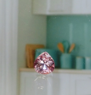 レオンモチーフさん商品:活き活きと潤う初夏オレンジピンク。非加熱パパラチアサファイア0.95ct!
