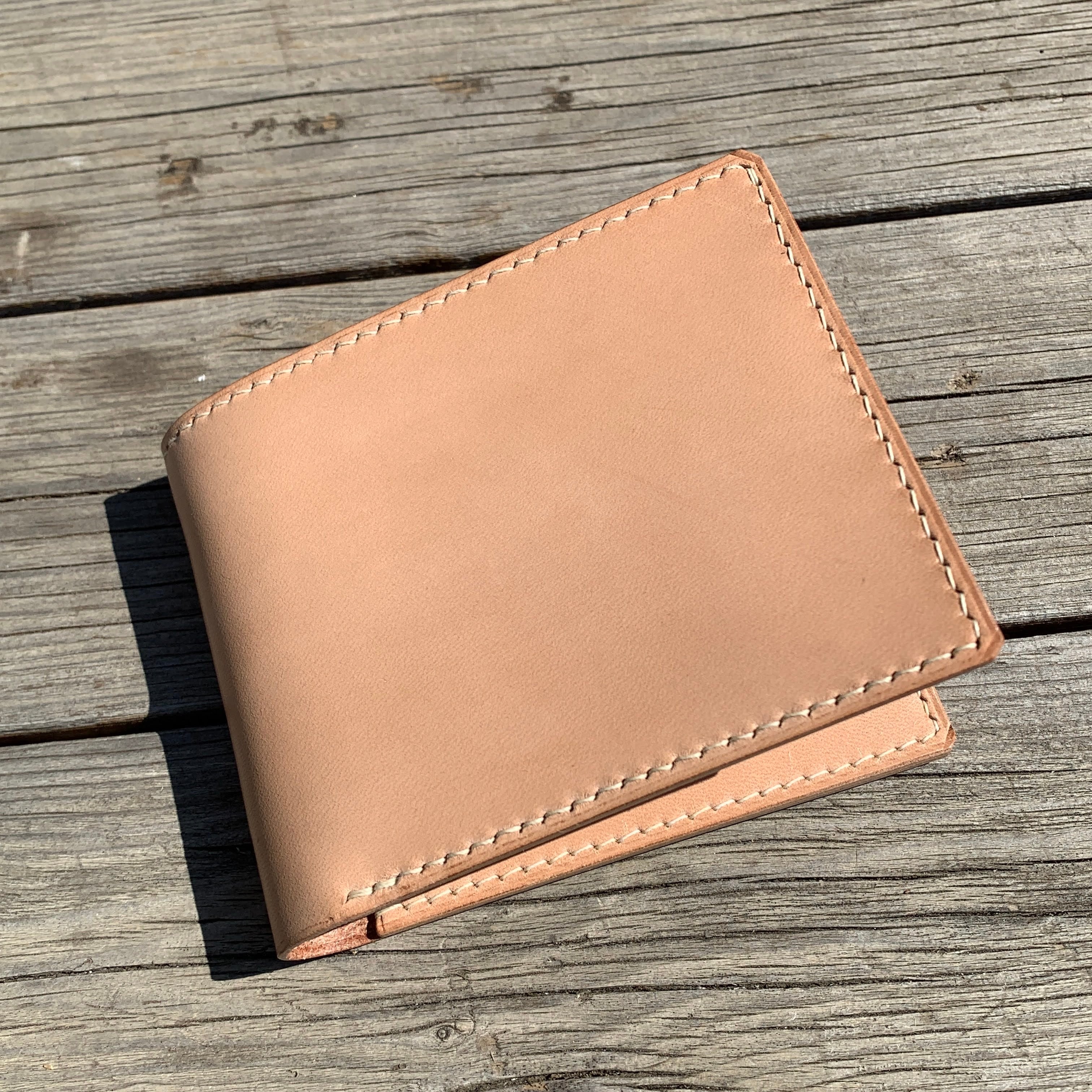 小銭入れ付き 二つ折り財布型の抜き型 パンチ型紙レザークラフト素材