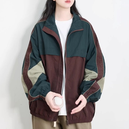 マルチパネルカラージップトラックジャケット 1col   R01939