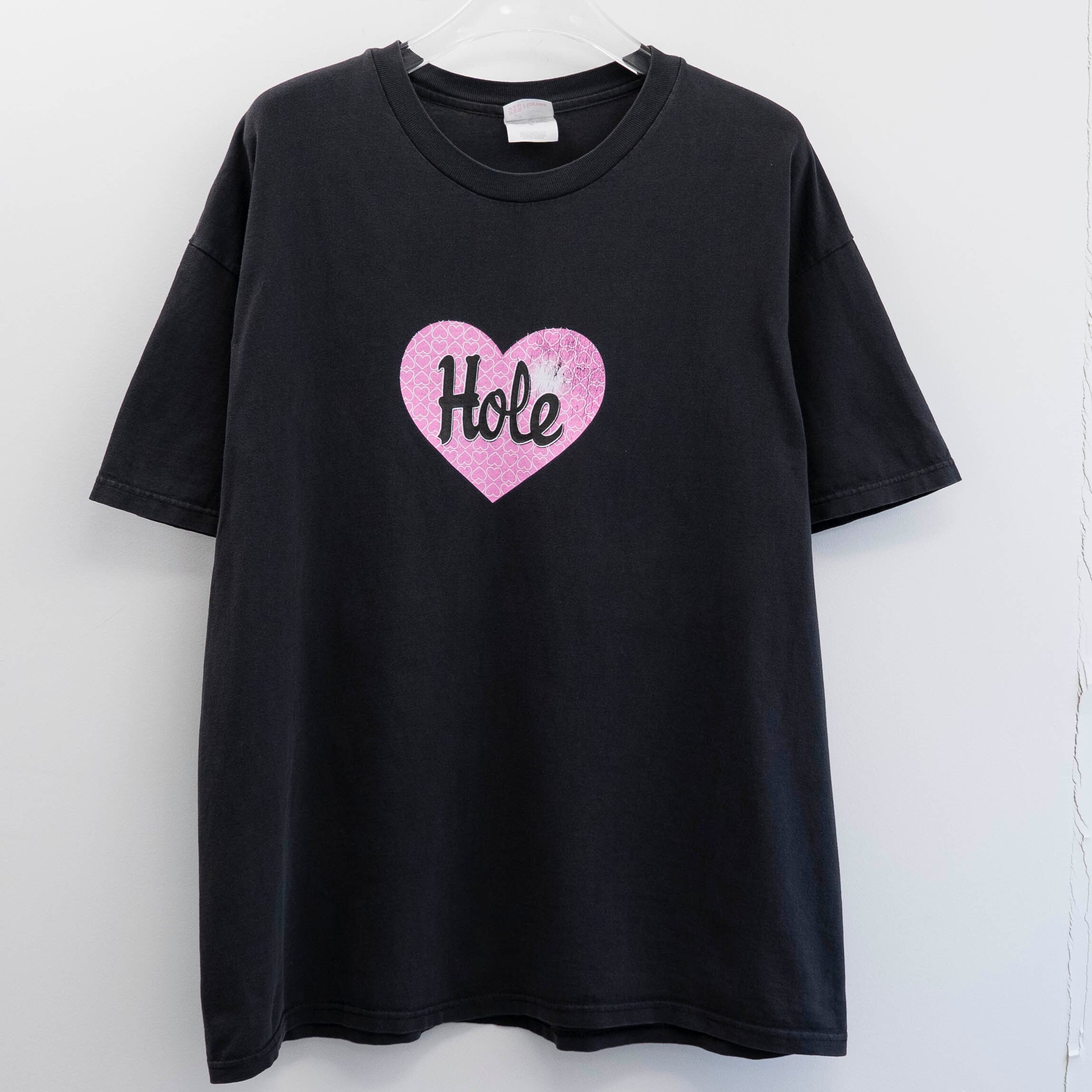 Hole " Heart Logo Pink " Hanes XL【A1-24】