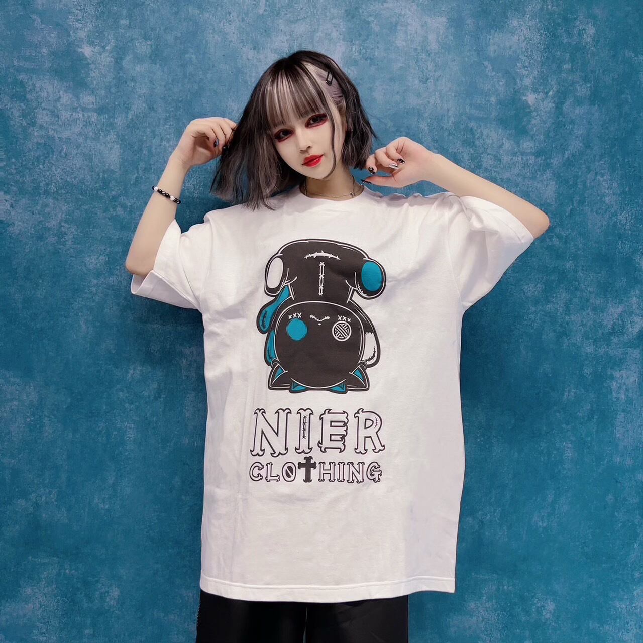 逆さシエルカットソー【両面プリント】 NIER CLOTHING