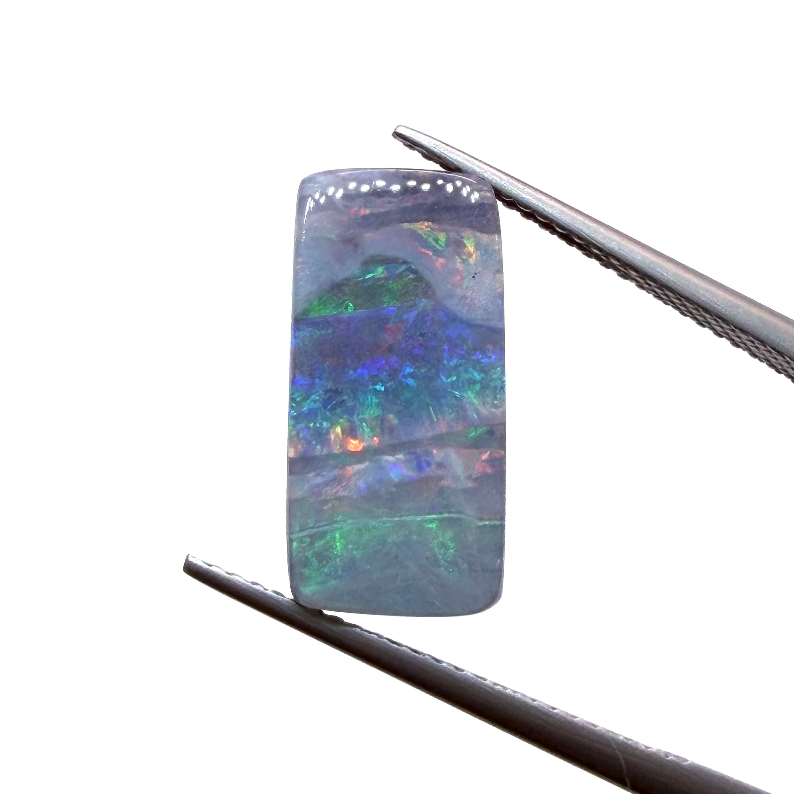 景色の見えるパーティカラーボルダーオパール