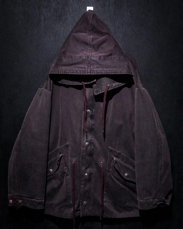 【WEAPON VINTAGE】Faded Color Vintage Loose Short Length Hooded Jacket