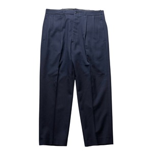 vintage ~1960’s solid navy wool gabardine slacks