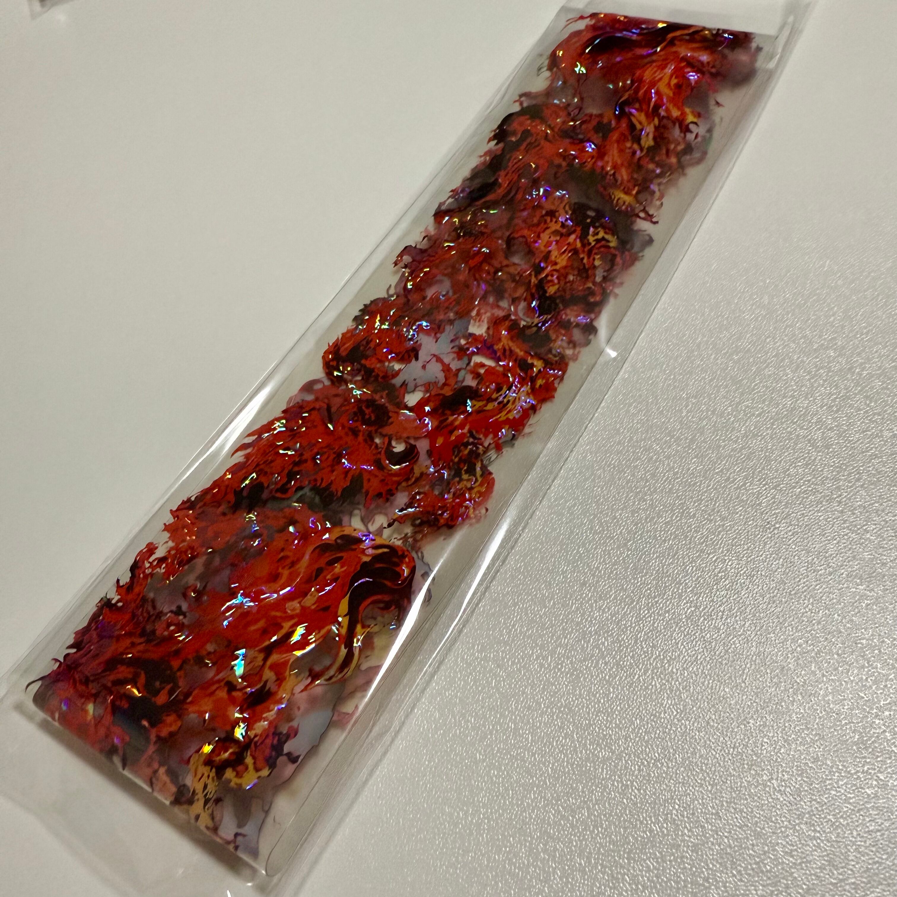 5】マスキングテープ 1ループ 炎 赤 | ここなつ Shop