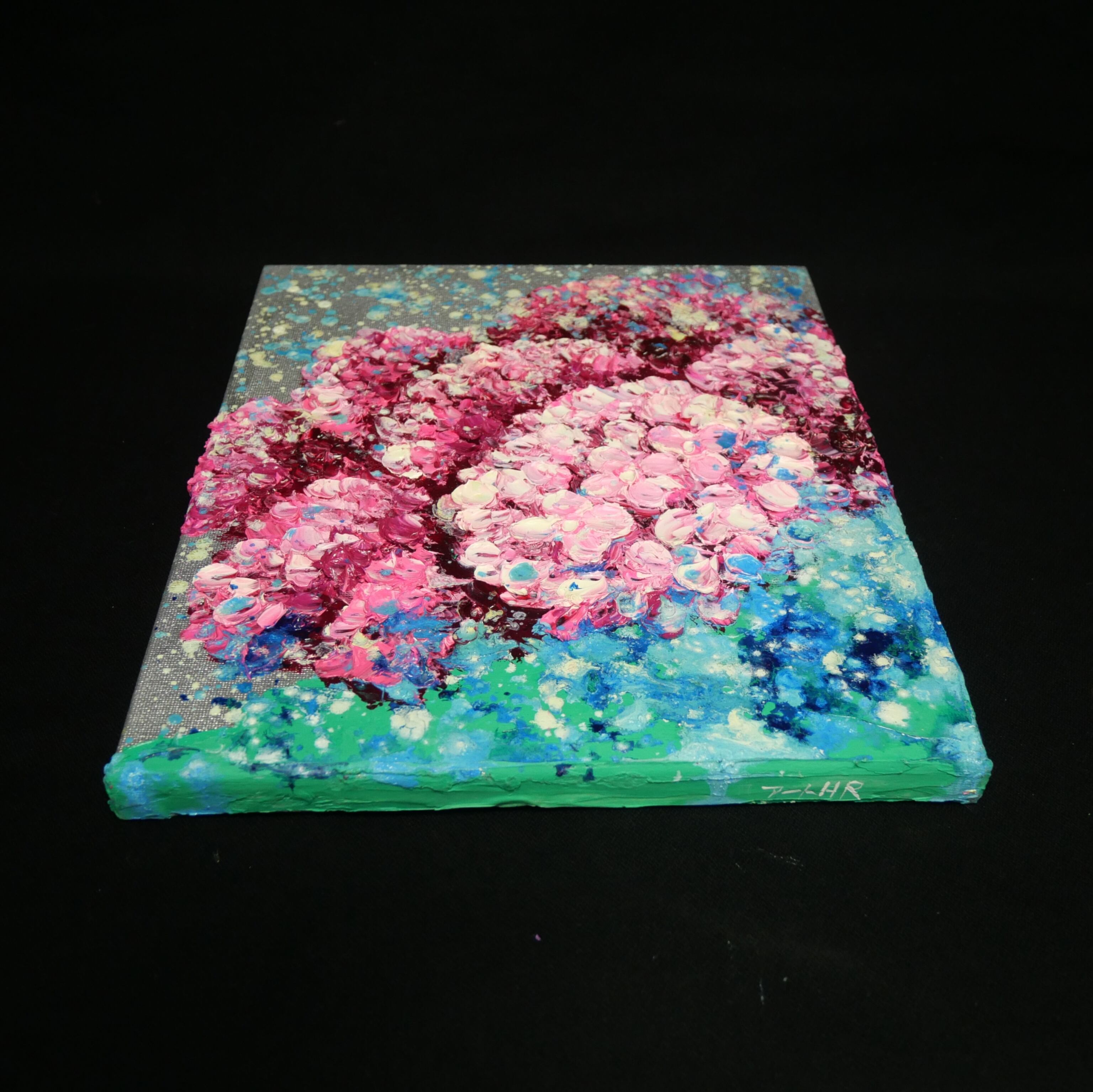 油絵 原画】紫陽花、雨上がりのプレリュード｜絵画 アートパネル