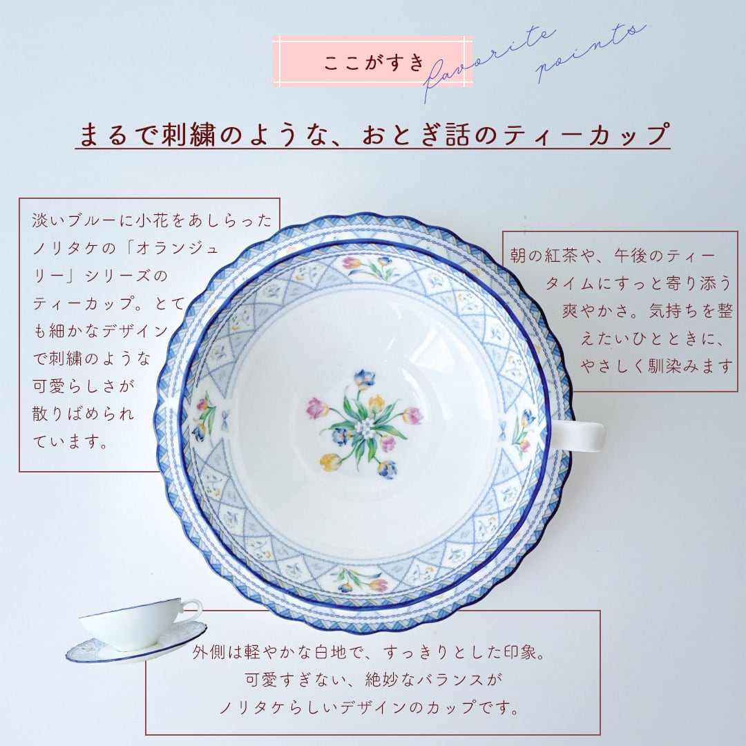 vintage】Noritake ORANGERIE ノリタケ オランジュリー ティーカップ