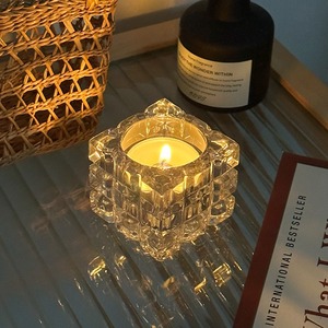 クリスタル調キャンドルホルダー