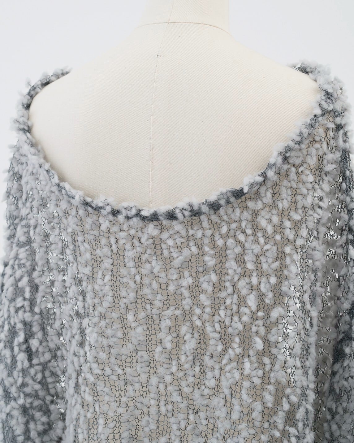 cygne ポップコーン　ニット　ホワイト cygne 新品未使用タグ付き ポップコーン透けニット ホワイト