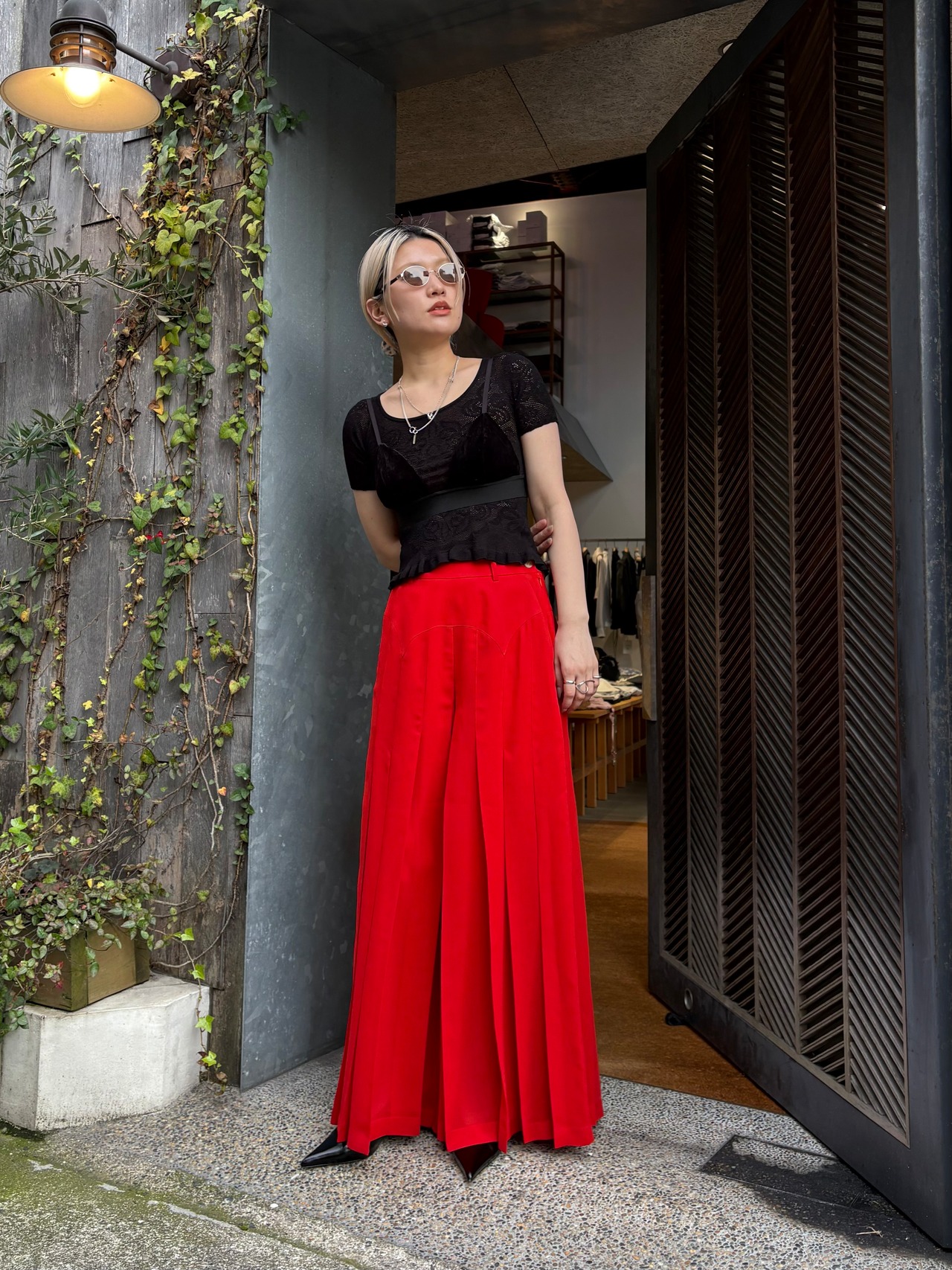 【26SS】FETICO フェティコ / プリーツパンツ シアー / PLEATED MAXI TROUSERS - 3