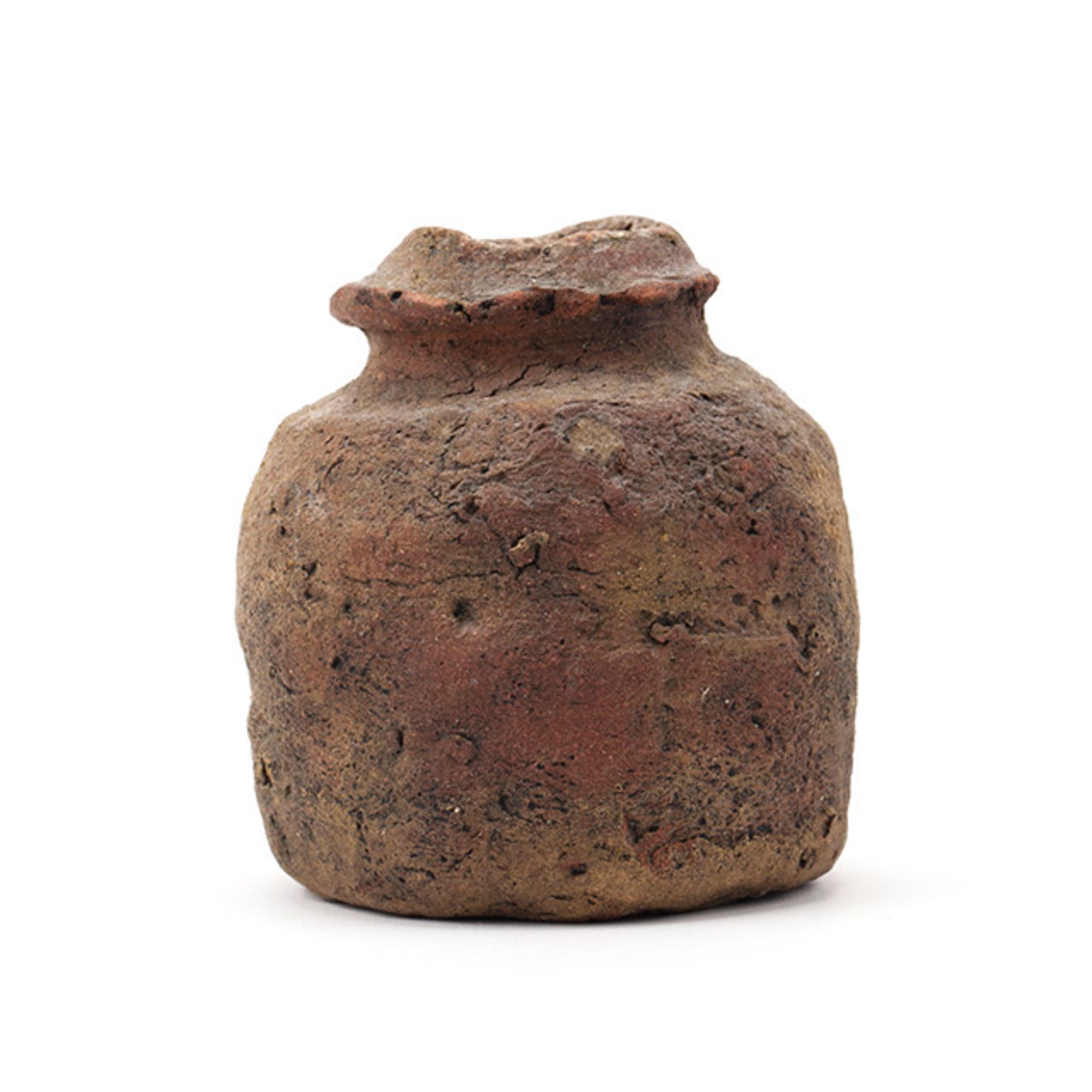 信楽焼 篠原希作 当たろ 蹲壷 高さ7寸（約21cm） 共箱 