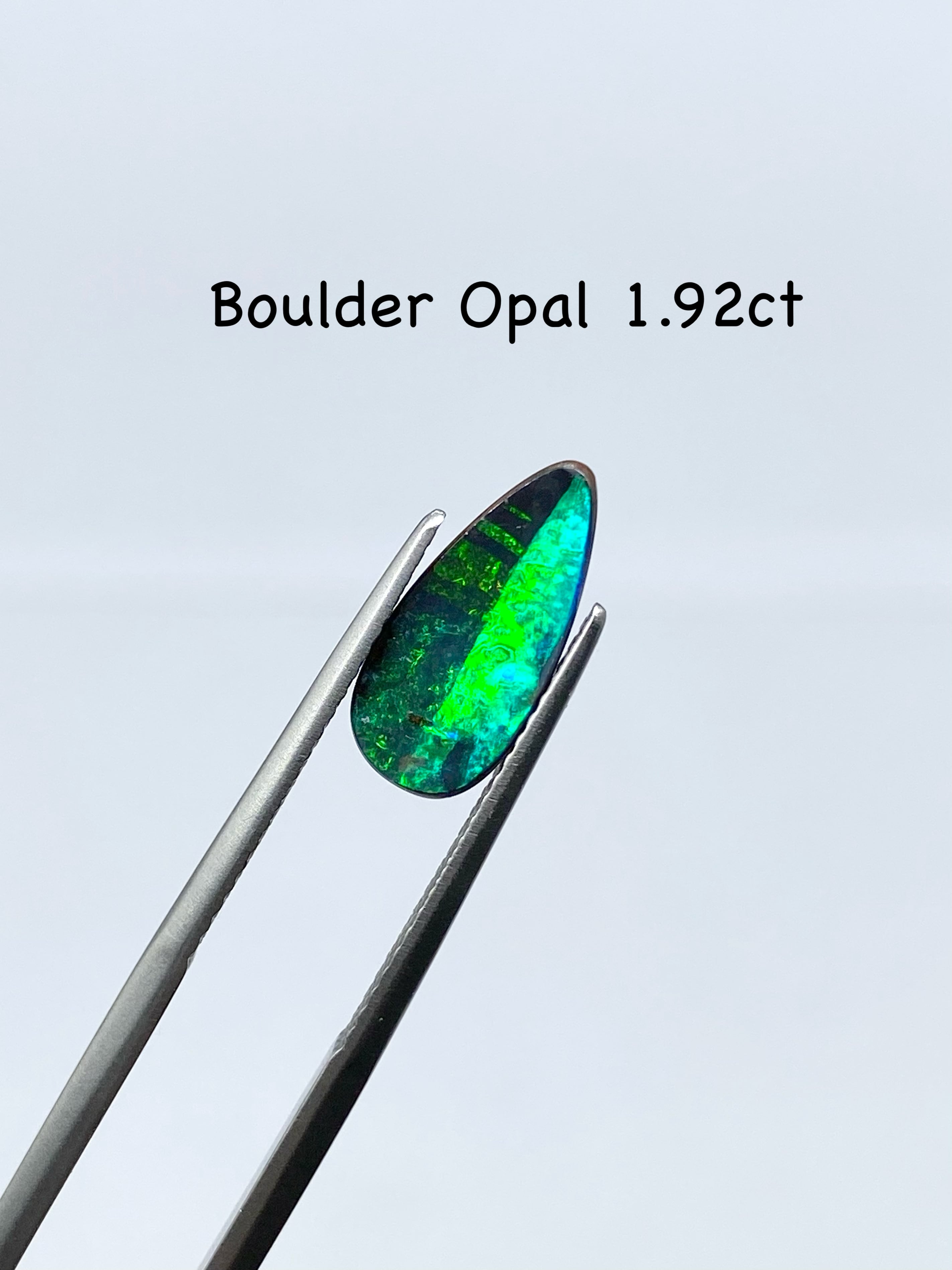 ボルダーオパール 1.92ct 【動画リンク Twitter/Xあり 