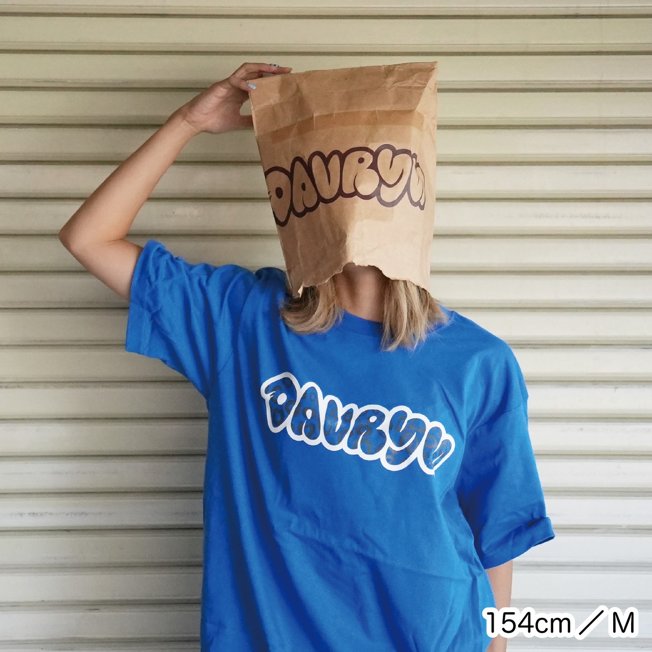 davryu leopard REV TEE [ブルー]