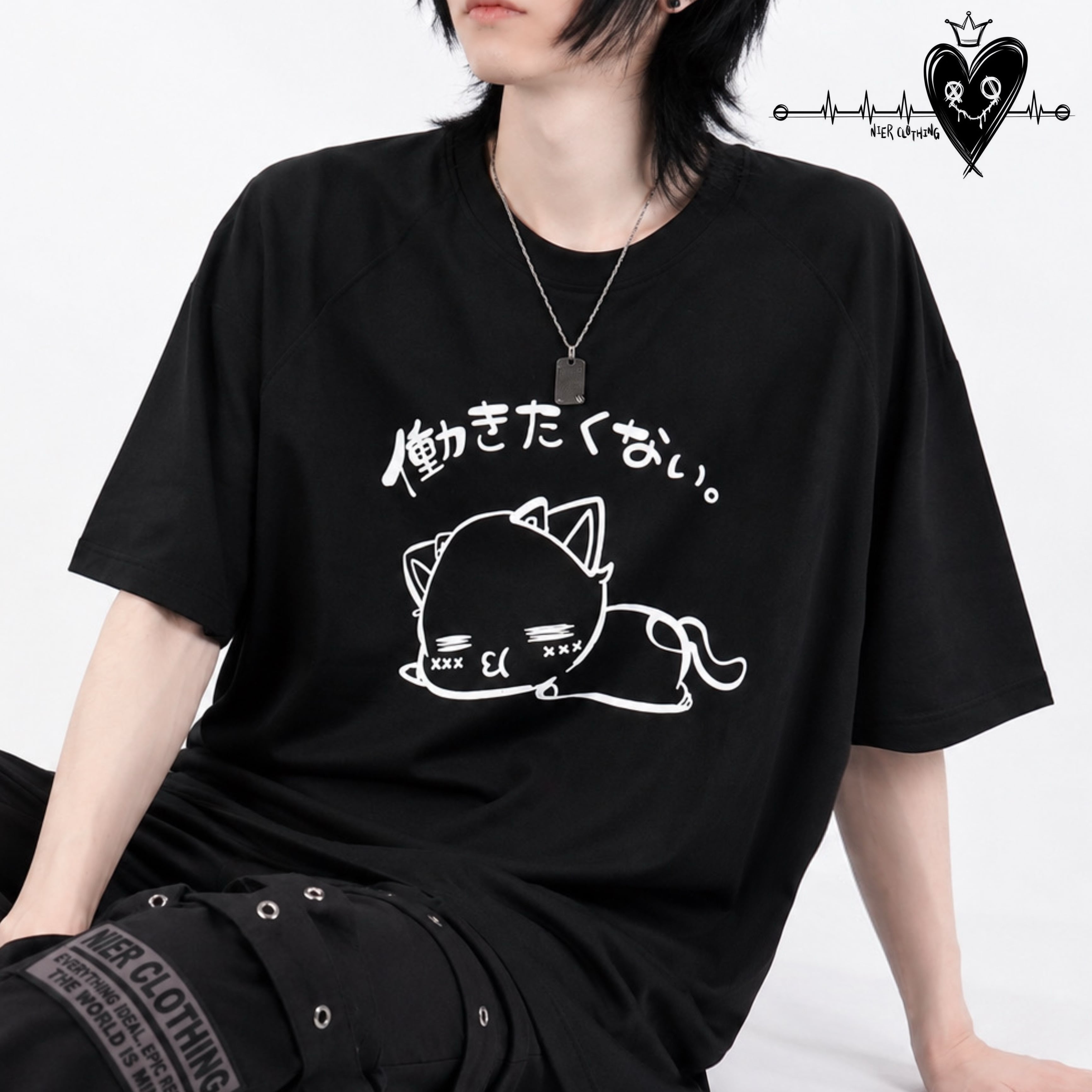NieR シエル CUTSEW ⭐︎NieRの日スペシャルプレゼント⭐︎働きたくない。BLACK CUTSEW
